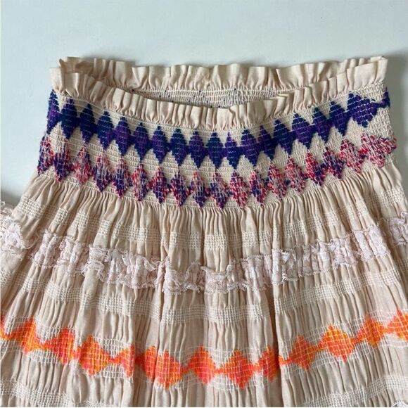 Vintage 60’s Smocked Maxi Skirt/Sleeveless Dress - Picture 4 of 12